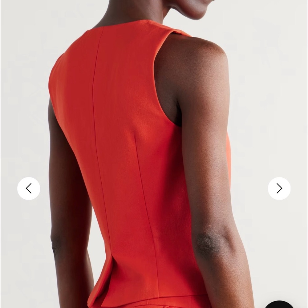 STAUD Brett Vest in Red - Picture 3 of 9